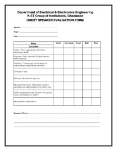 Free Editable Meeting With Guest Speakers Summary Template Doc