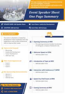 Free Editable Meeting With Guest Speakers Summary Template Pdf