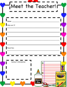 Free Printable Farmhouse Meet The Teacher Template