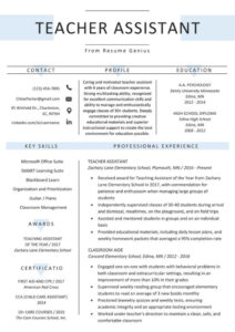 Free Printable Meet The Teacher Assistant Template