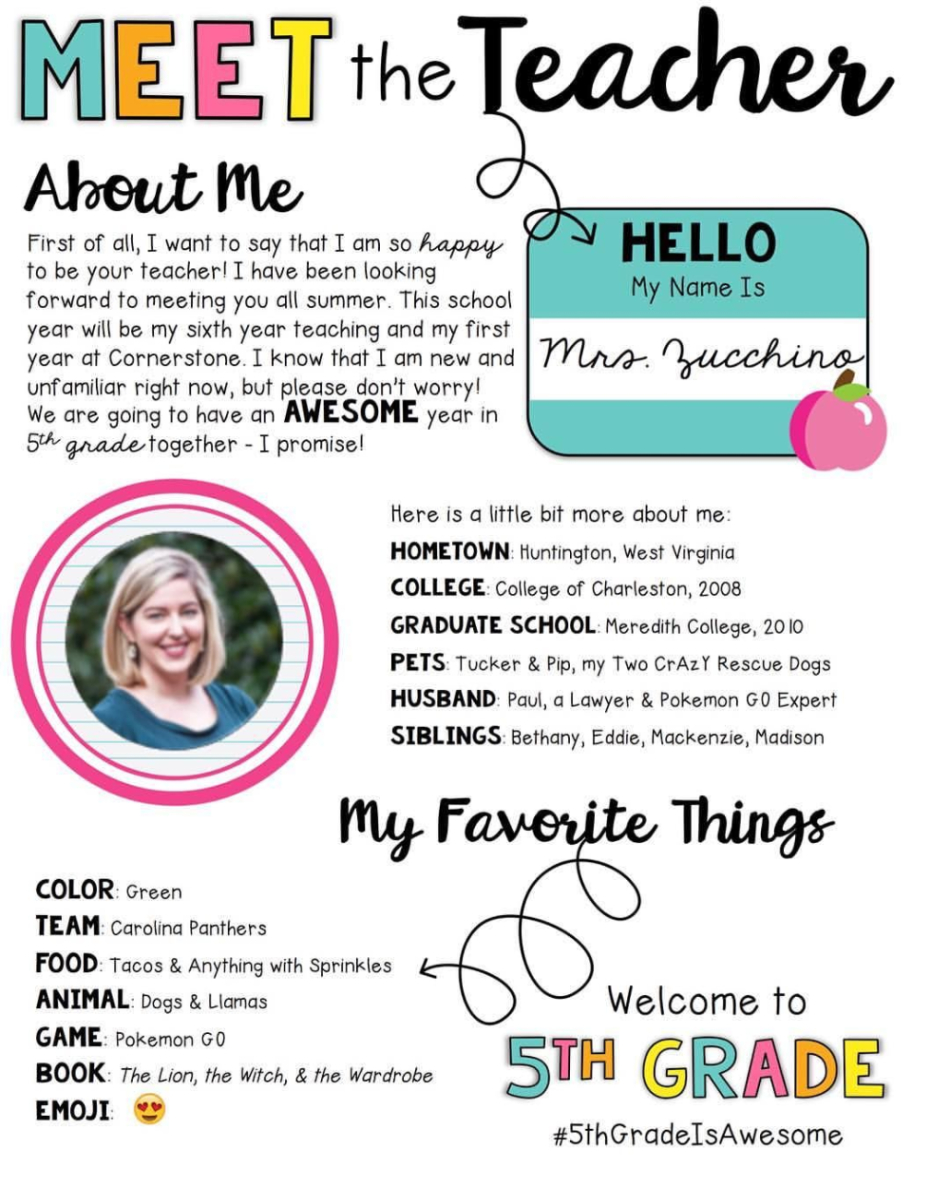 Free Printable Preschool Meet The Teacher Template