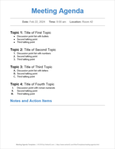 Free Sample All Staff Meeting Template Example