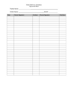 Free Sample Board Meeting Sign In Sheet Template Excel