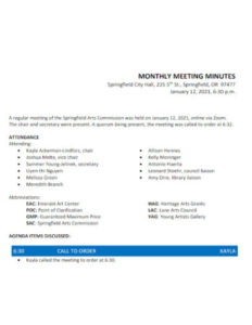 Free Sample Ohs Committee Meeting Minutes Template Pdf