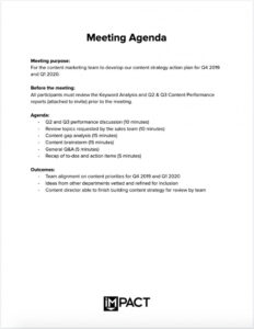 Printable Client Meeting Recap Template Doc