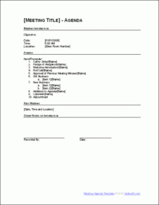 Printable Employment Equity Committee Meeting Minutes Template Excel