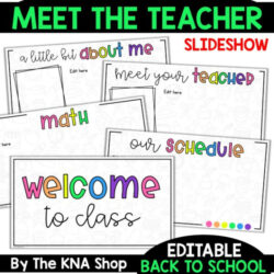 Printable Open House Meet The Teacher Template