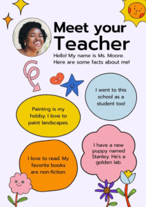 Printable Virtual Meet The Teacher Template Word