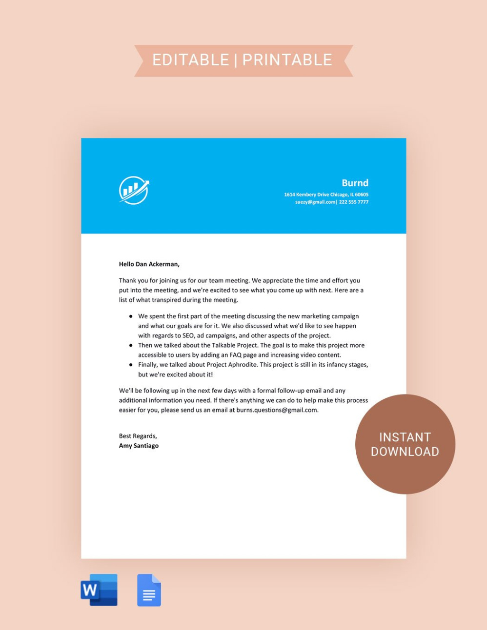 Sample Client Meeting Recap Template Pdf