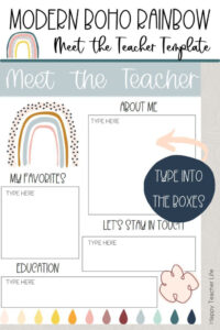 Sample Preschool Meet The Teacher Template Excel