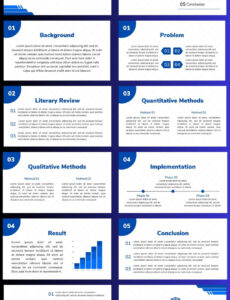 A Blue And White Presentation Slider For Powerpoint Blue And White Presentation Template Word