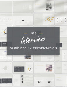 Editable Job Interview Presentation Template  Powerpoint Presentation Slide Deck  Professional Zoom 10 Minute Interview Presentation Template Excel