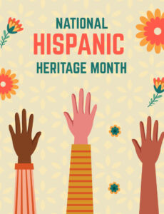 Editable National Hispanic Heritage Month Illustration Template  Edit Online  Download Example Hispanic Heritage Month Presentation Template Excel