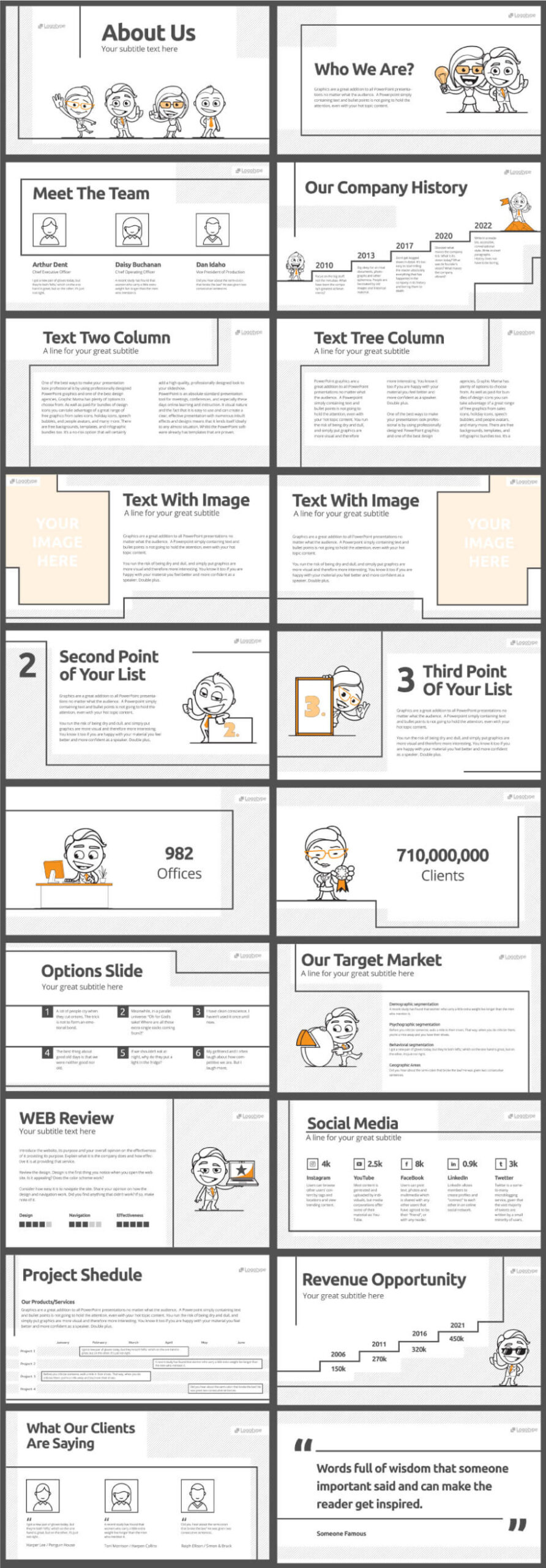 Free Black And White Presentation Template Black And White Presentation Template Pdf