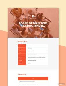 Free Blank Basic Board Meeting Minutes Template Doc