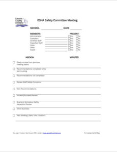 Free Blank Board Meeting Committee Report Template Example