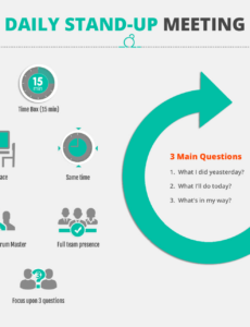 Free Blank Daily Stand Up Meeting Template Excel