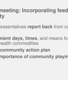 Free Blank Incorporating Feedback Into A Meeting Template