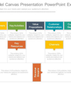 Free Business Model Canvas Template Ppt  New Business Template Business Model Canvas Presentation Template