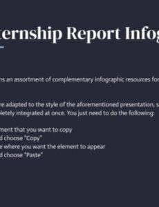 Free Internship Report Infographics  Google Slides  Powerpoint End Of Internship Presentation Template Pdf