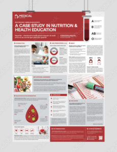 Free Medical Case Study Poster Layout Stock Template  Adobe Stock Clinical Case Poster Presentation Template Example