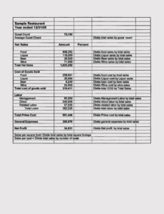 free monthly profit and loss statement template  pdf template monthly profit and loss statement template sample