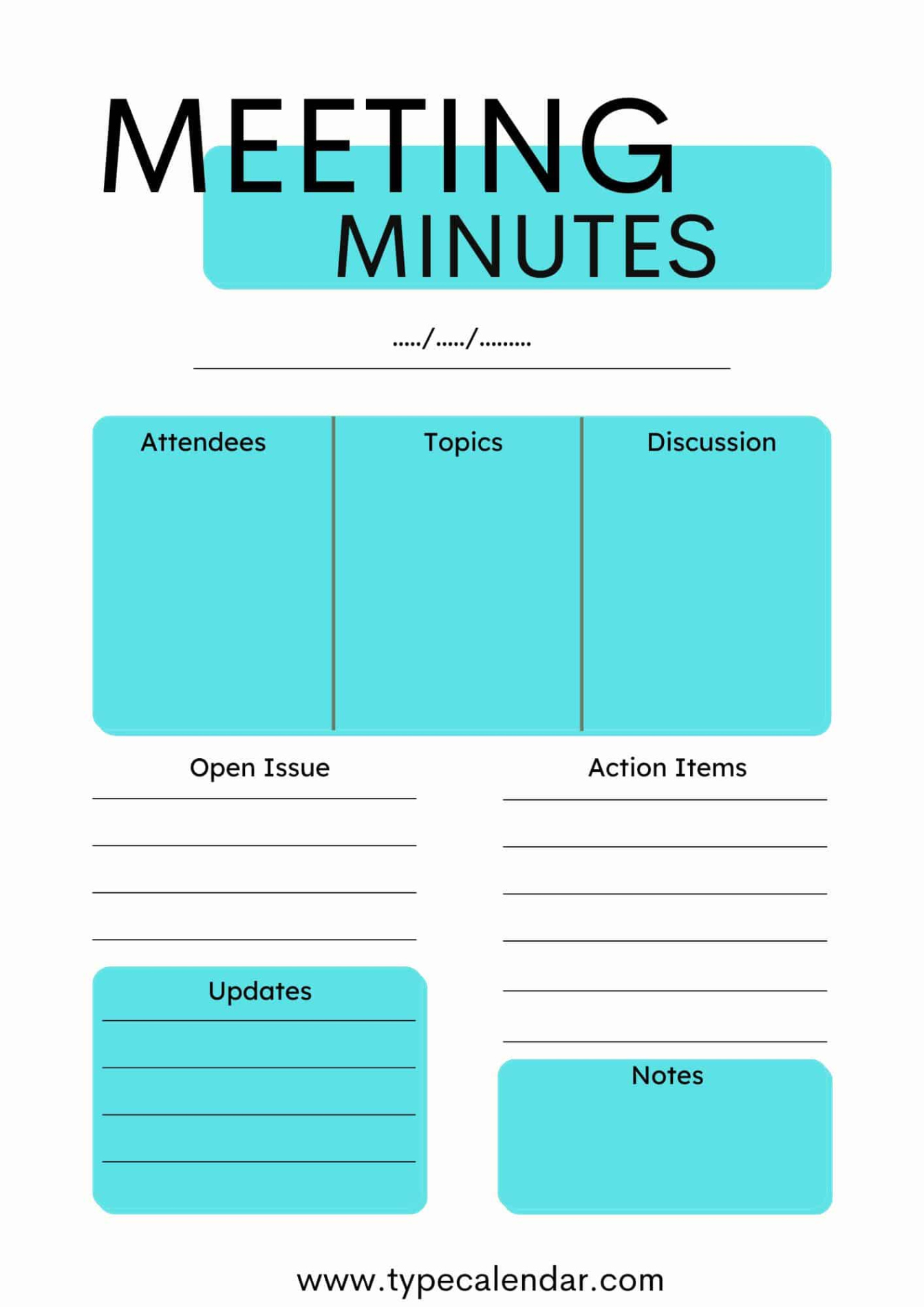 Free Printable Body Corporate Meeting Minutes Template