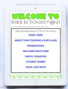 Free Volunteer Sign Up Sheet Meet The Teacher Templates Ppt First Day Of School Sign In Sheets Back Back To School Night Presentation Template Sample