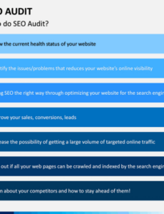 Free Website Seo Audit Powerpoint And Google Slides Template  Ppt Slides Technical Seo Audit Presentation Template Example