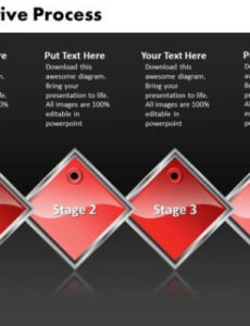 Ppt Black And Red Powerpoint Templates Diamond Consecutive Process 4 Steps Black And Red Presentation Template Excel