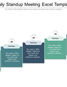 Printable Daily Stand Up Meeting Template Sample