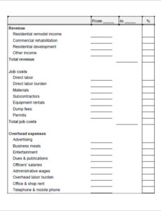 printable printable blank profit and loss statement 12 month profit and loss statement template sample