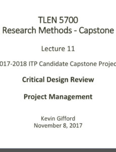 Printable Research Methods  Capstone Critical Design Review  Ppt Download Critical Design Review Presentation Template Example