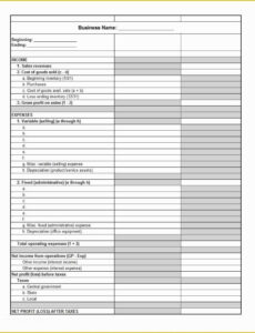 printable small business profit and loss template free of sample profit and loss rental property profit and loss statement template pdf