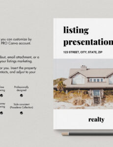 Real Estate Listing Presentation Canva Template Property Presentation Canva Template Home Commercial Real Estate Listing Presentation Template Sample