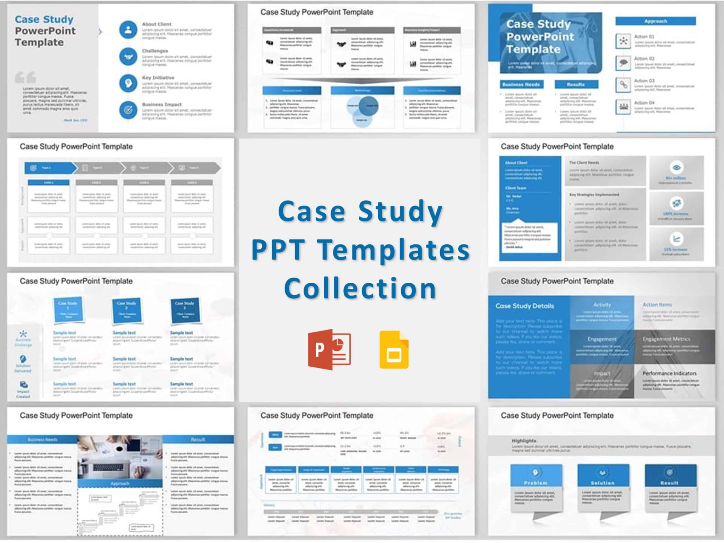 Sample Case Study Ppt Templates Collection Business Case Study Presentation Template Pdf