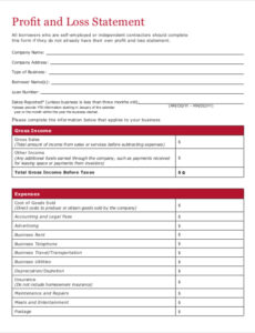 sample quarterly profit and loss statement template quarterly profit and loss statement template sample