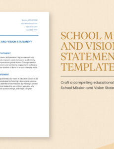 sample school mission and vision statement template in word pdf google docs  download  template mission and vision statement template doc