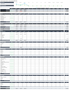 sample simple profit and loss statement template excel for your needs 12 month profit and loss statement template doc