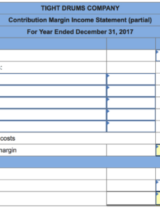 sample solved problem 211a contribution margin income statement  chegg contribution margin income statement template word