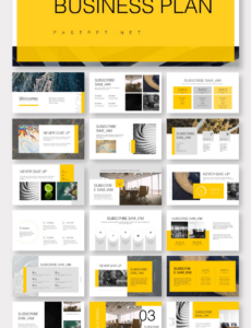 Sample Yellow Minimal Powerpoint Template  Original And High Quality Powerpoint Template…  Powerpoint Black And Yellow Presentation Template Word