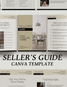 Sellers Guide Template Real Estate Presentation Canva  Etsy Buyers Presentation Real Estate Template Pdf