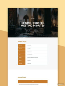 Blank Church Board Meeting Minutes Template