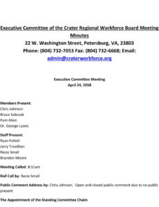 Editable Executive Committee Meeting Minutes Template Word