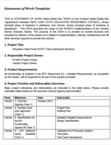 free free statement of work template web in project management a statement of work sow is an contractor statement of work template excel