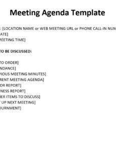 Free Sample Church Board Meeting Minutes Template Word