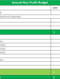 printable 10 free nonprofit budget template excel pdf  excel tmp non profit organisation financial statement template sample