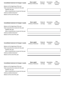 printable basic statement of changes in equity statement of changes in equity template doc