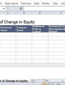 printable statement of change in equity template for excel statement of shareholders equity template excel