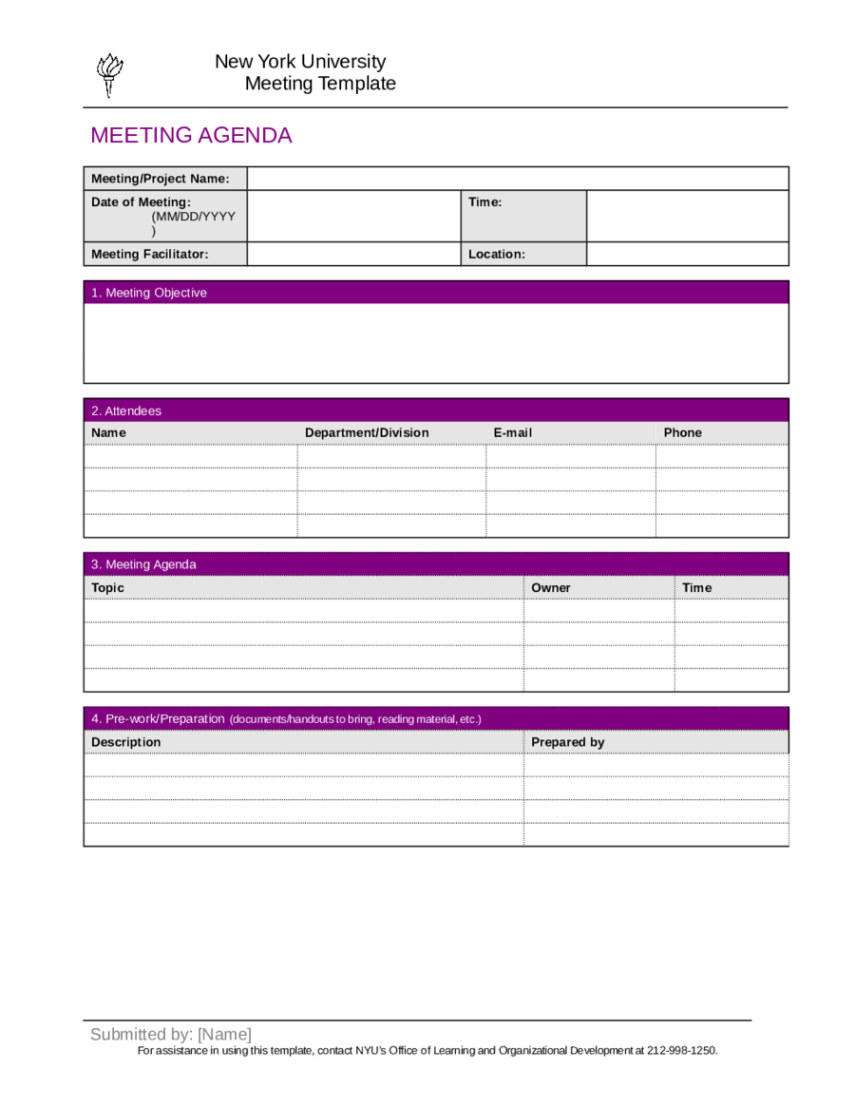 Blank Formal Board Meeting Minutes Template Word